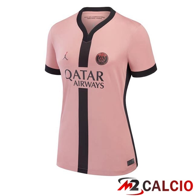 Maglie Calcio Paris PSG Donna Terza Rosa 2024/2025