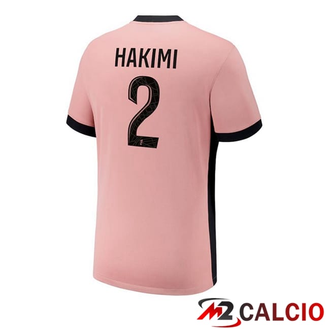 Maglie Calcio Paris PSG (Hakimi 2) Terza Rosa 2024/2025