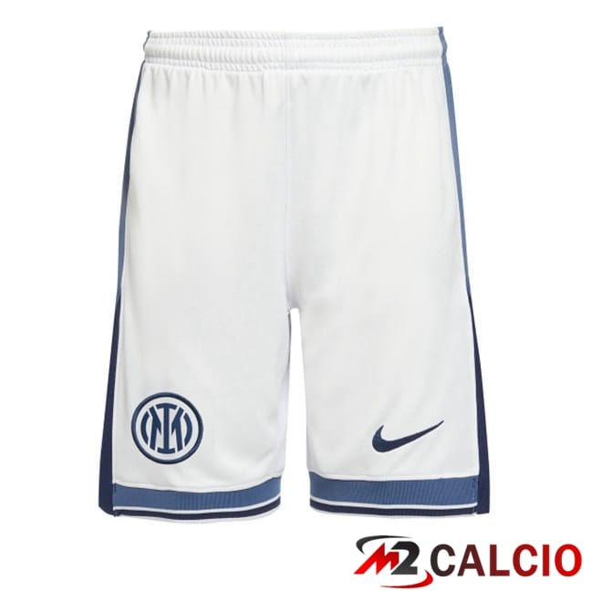 Pantaloncini Calcio Inter Milan Seconda Bianco 2024/2025