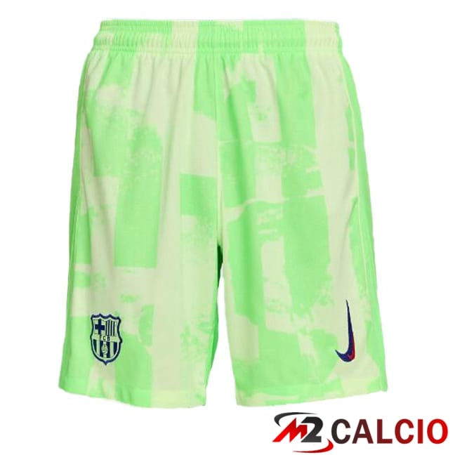 Pantaloncini Calcio FC Barcellona Terza Verde 2024/2025