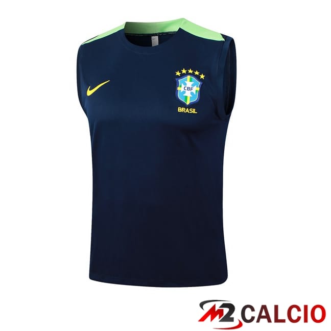 Canotta Allenamento Brasile Blu Reale 2024/2025
