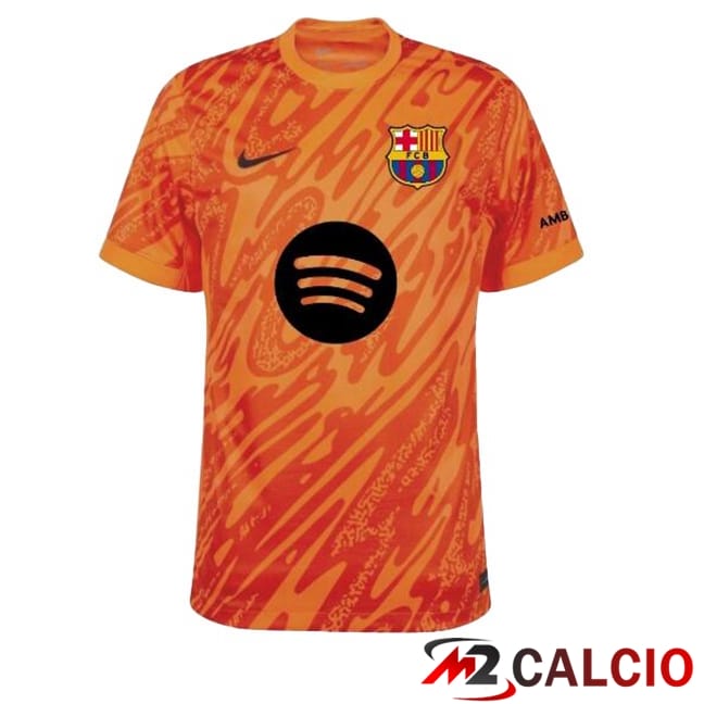 Maglie Calcio FC Barcellona Portiere Spotify Arancia 2024/2025