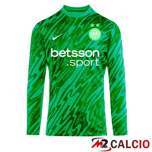 Maglie Calcio Inter Milan Portiere Manica Lunga Verde 2024/2025
