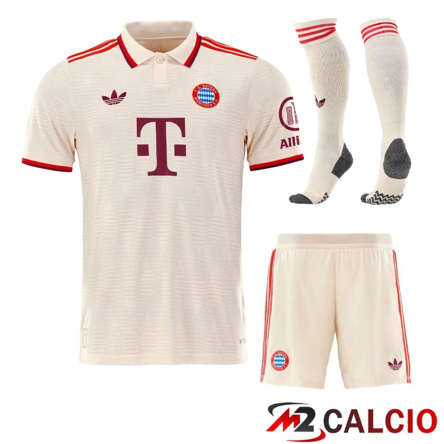 Insieme Maglie Calcio Bayern Monaco Terza (Pantaloncini + Calzini) 2024/2025