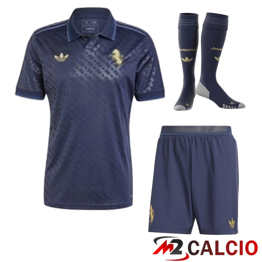 Insieme Maglie Calcio Juventus Terza (Pantaloncini + Calzini) 2024/2025