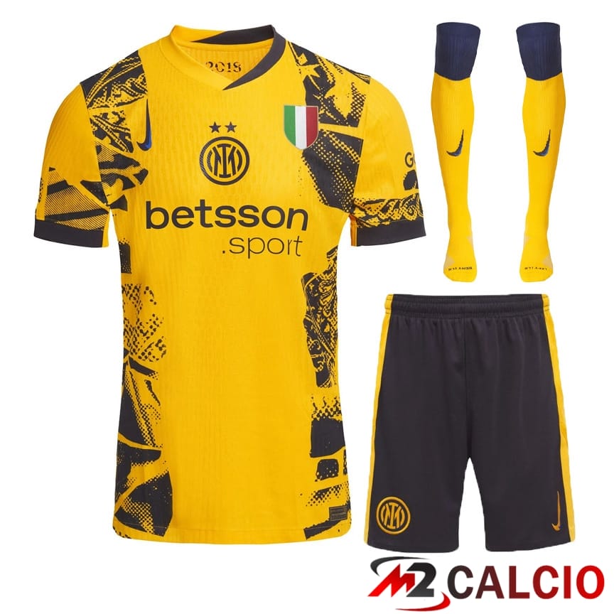 Insieme Maglie Calcio Inter Milan Terza (Pantaloncini + Calzini) 2024/2025