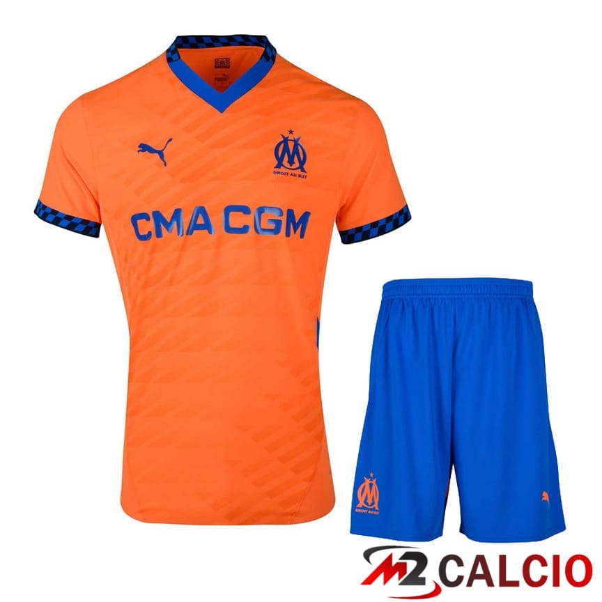 Insieme Maglie Calcio Marsiglia OM Terza + Pantaloncini 2024/2025