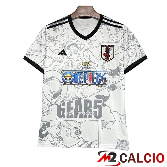Maglie Calcio Giappone Edizione Speciale ONE PIECE Bianco 2024/2025