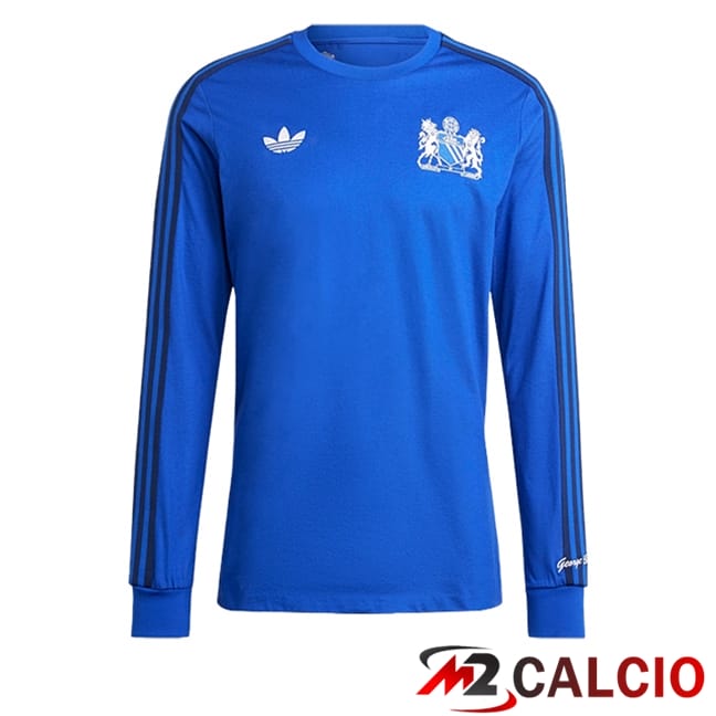 Maglie Calcio Manchester United Manica Lunga Edizione Speciale Blu 2024/2025
