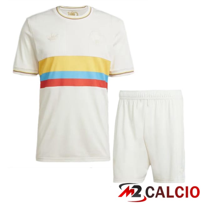Maglia Nazionale Colombia Bambino Edizione del 100° anniversario Bianco 2024/2025