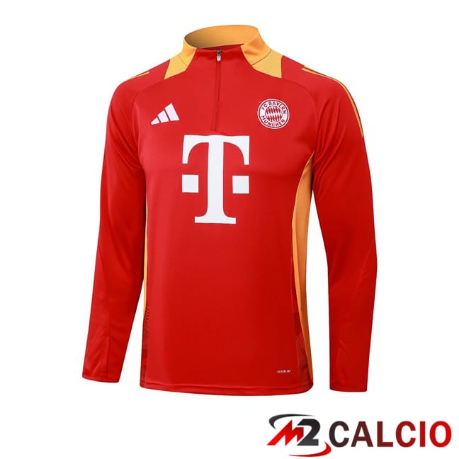 Felpa Allenamento Bayern Monaco Rosso 2024/2025