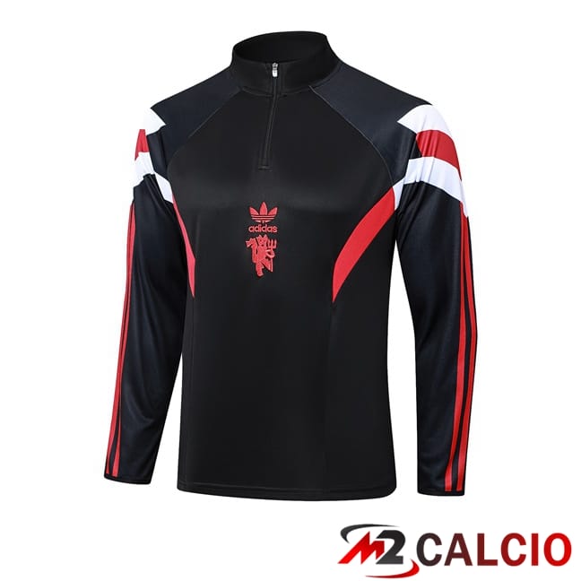 Felpa Allenamento Manchester United Nero 2024/2025