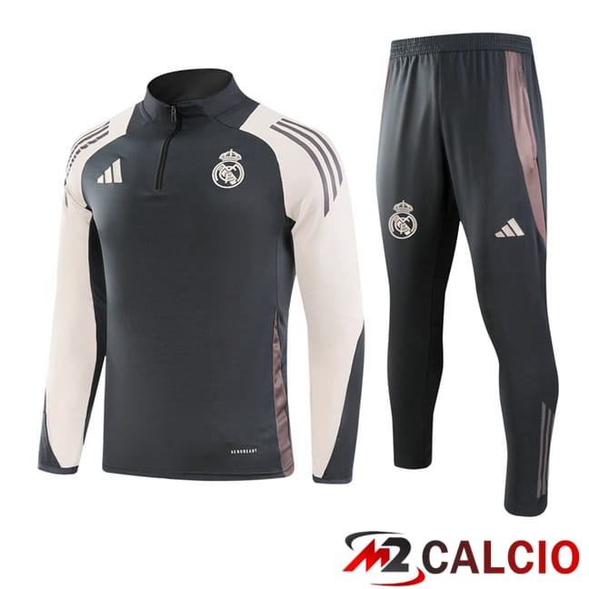 Insieme Tuta Calcio Real Madrid Grigio 2024/2025