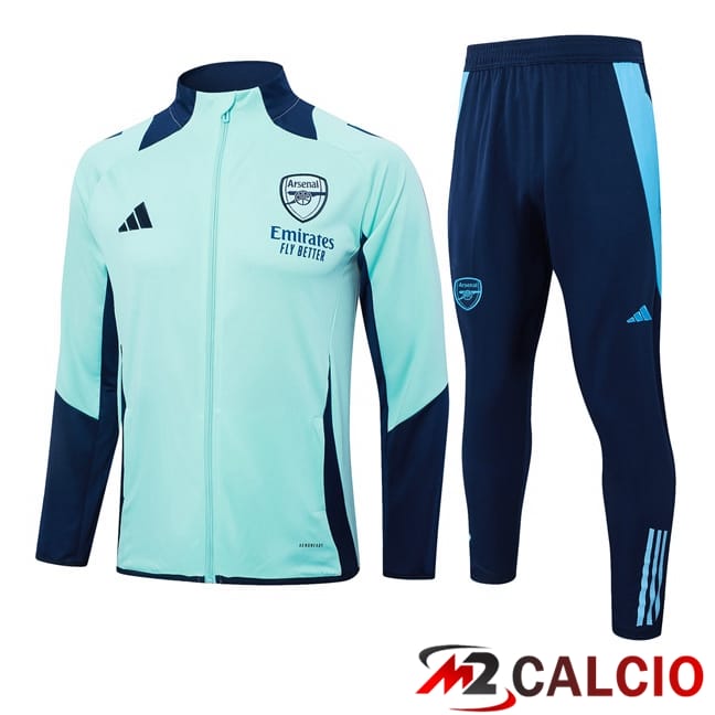 Insieme Tuta Calcio - Giacca Arsenal Verde 2024/2025
