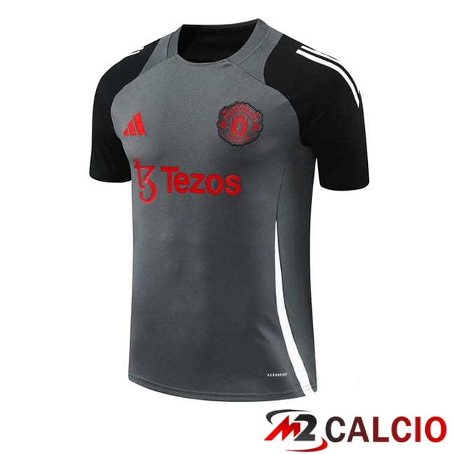 T Shirt Allenamento Manchester United Grigio 2024/2025