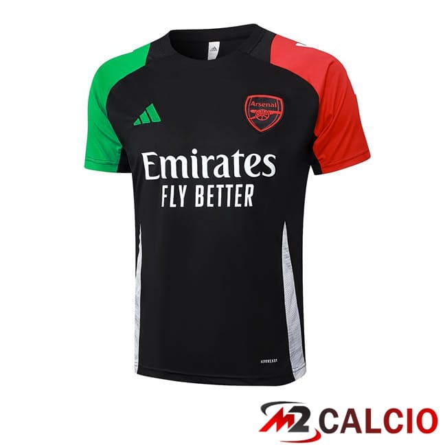 T Shirt Allenamento Arsenal Nero Rosso Verde 2024/2025