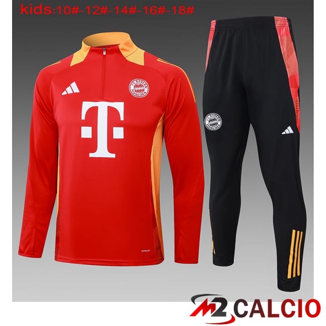 Insieme Tuta Calcio Bayern Monaco Bambino Rosso 2024/2025