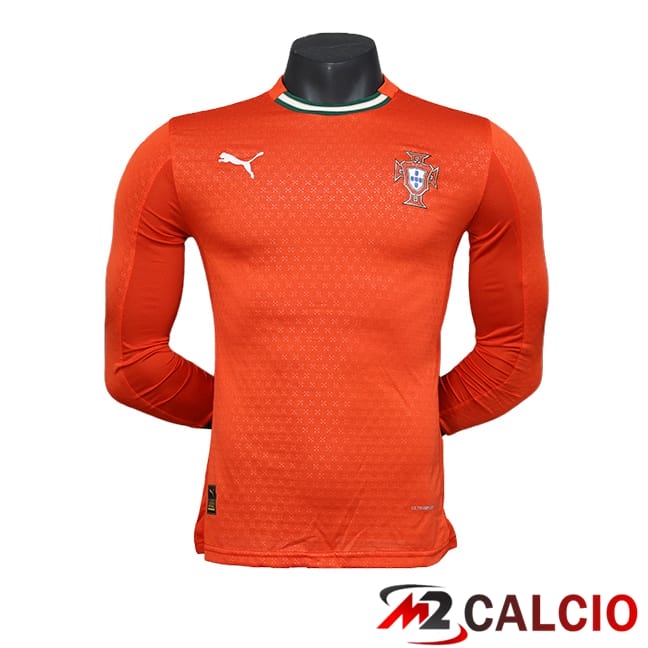 Maglie Calcio Portogallo Manica Lunga Prima 2025/2026