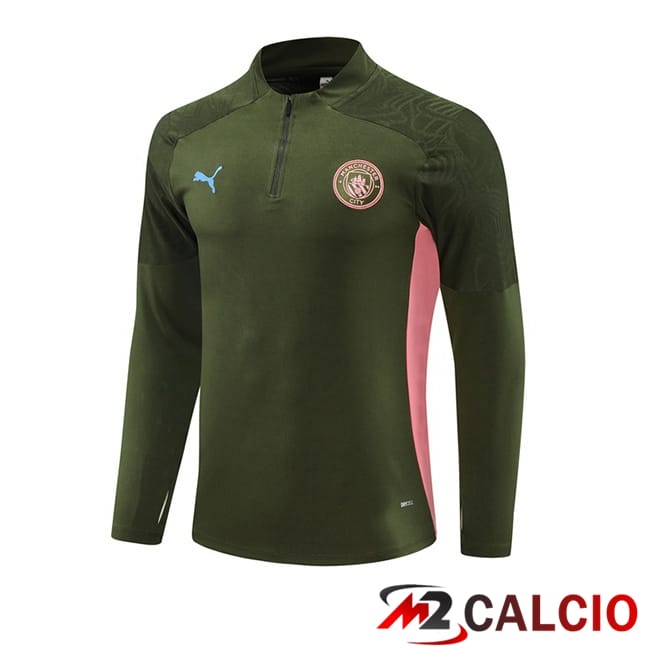 Felpa Allenamento Manchester City Verde 2024/2025