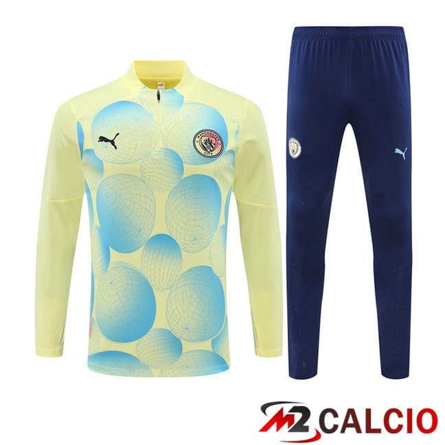 Insieme Tuta Calcio Manchester City Giallo 2024/2025