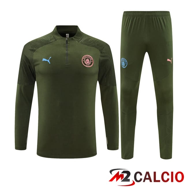Insieme Tuta Calcio Manchester City Verde 2024/2025
