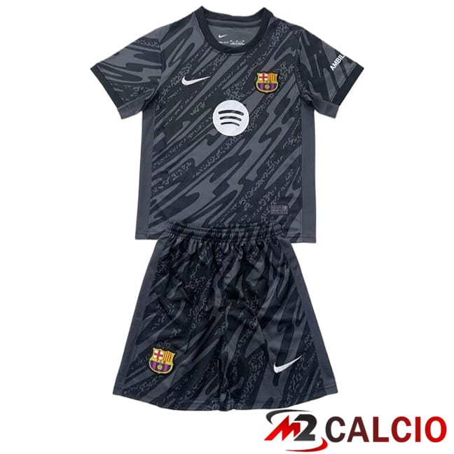 Maglie Calcio Barcellona Bambino Portiere Nero 2024/2025