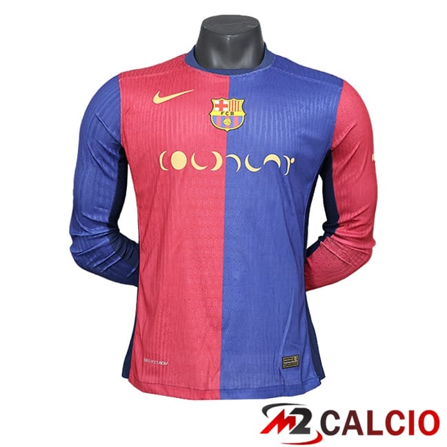 Maglie Calcio FC Barcellona x Coldplay Manica Lunga Prima 2024/2025