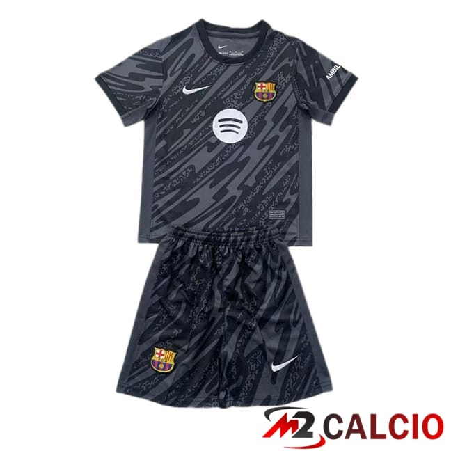 Maglie Calcio FC Barcellona Bambino Portiere Nero 2024/2025