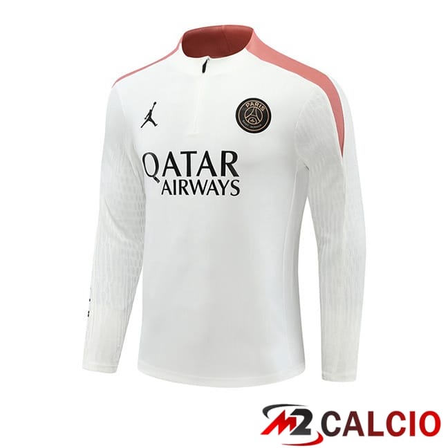 Felpa Allenamento Paris PSG Bianco 2024/2025