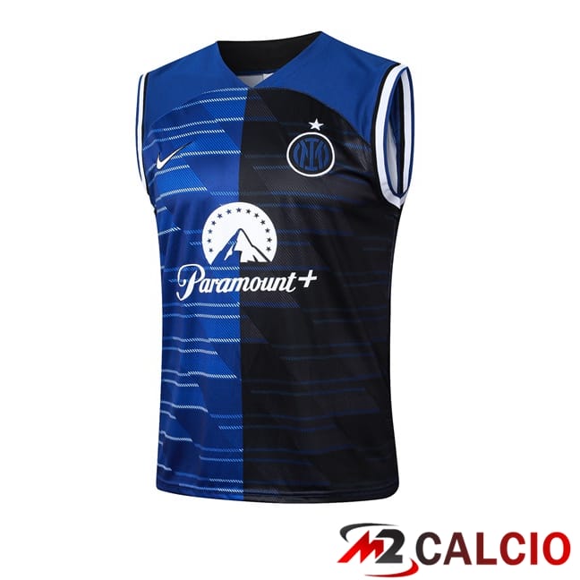 Canotta Allenamento Inter Milan Blu Nero 2024/2025