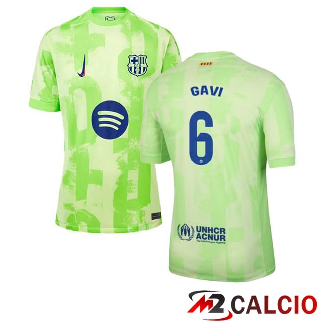 Maglie Calcio FC Barcellona (GAVI 6) Terza Verde 2024/2025