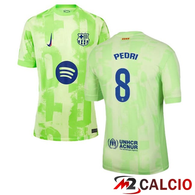 Maglie Calcio FC Barcellona (PEDRI 8) Terza Verde 2024/2025