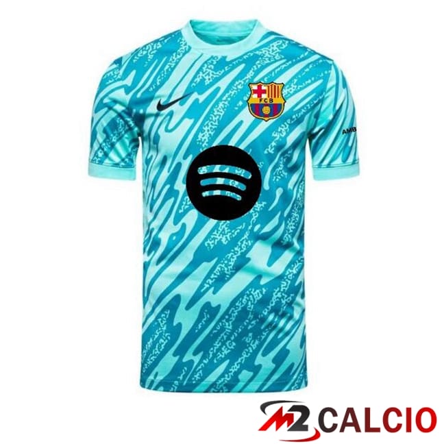 Maglie Calcio FC Barcellona Portiere Blu 2024/2025