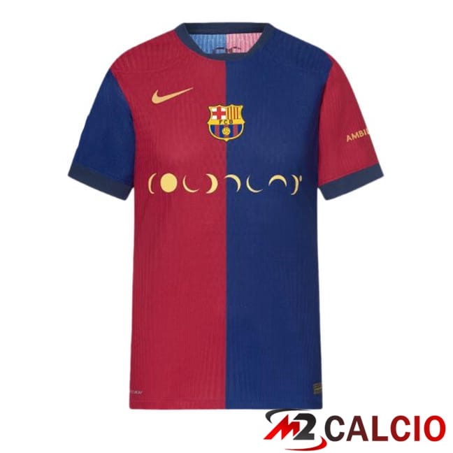 Maglie Calcio FC Barcellona Prima COLDPLAY Blu Rosso 2024/2025