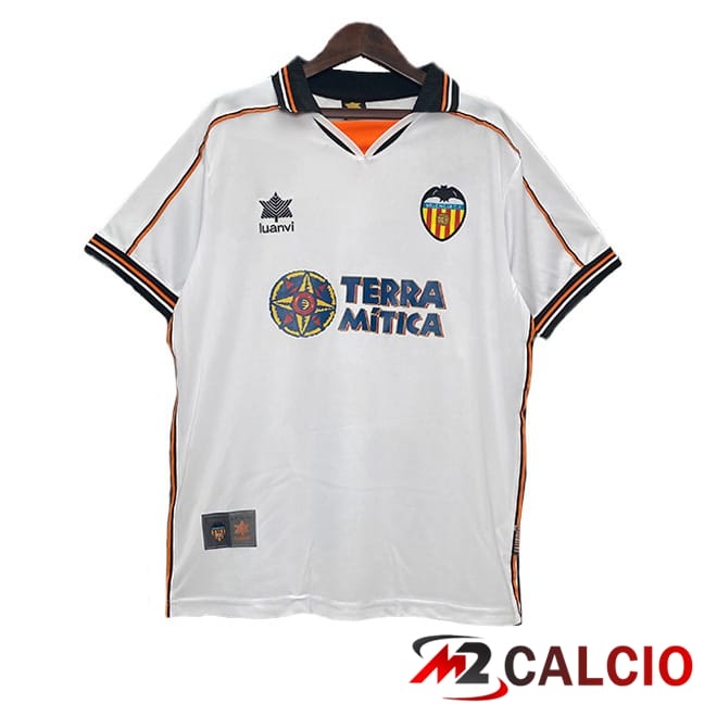 Maglie Calcio Valencia CF Retro Prima Bianco 1999-2000