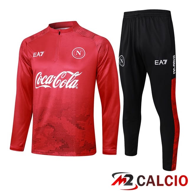 Insieme Tuta Calcio SSC Napoli Rosso 2024/2025