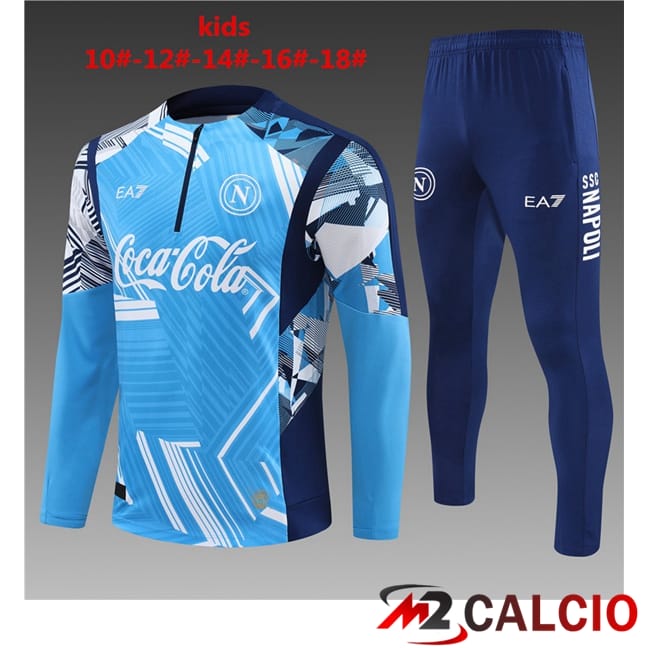 Insieme Tuta Calcio SSC Napoli Bambino Blu 2024/2025