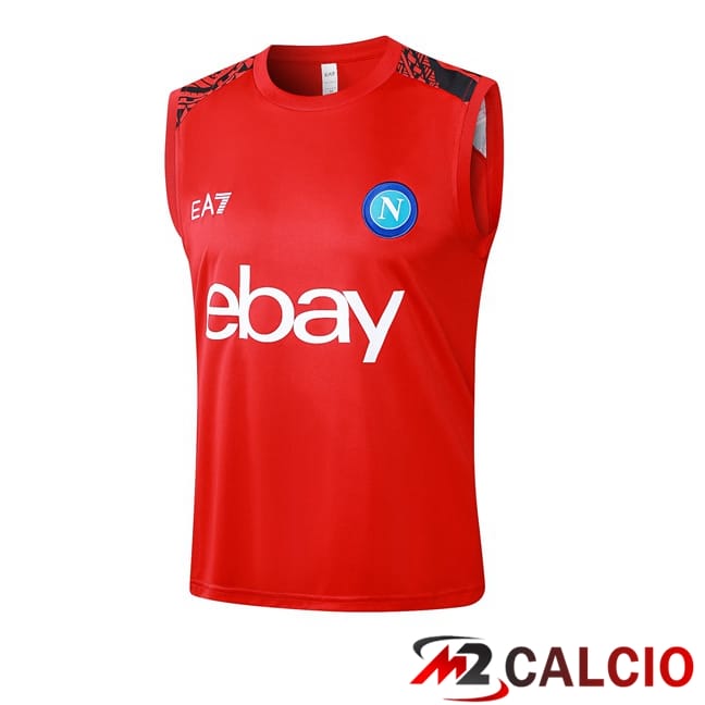 Canotta Allenamento SSC Napoli Rosso 2024/2025