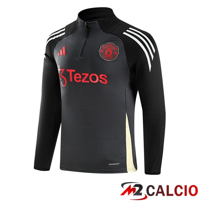 Felpa Allenamento Manchester United Grigio 2024/2025