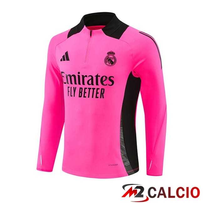 Felpa Allenamento Real Madrid Rosa 2024/2025
