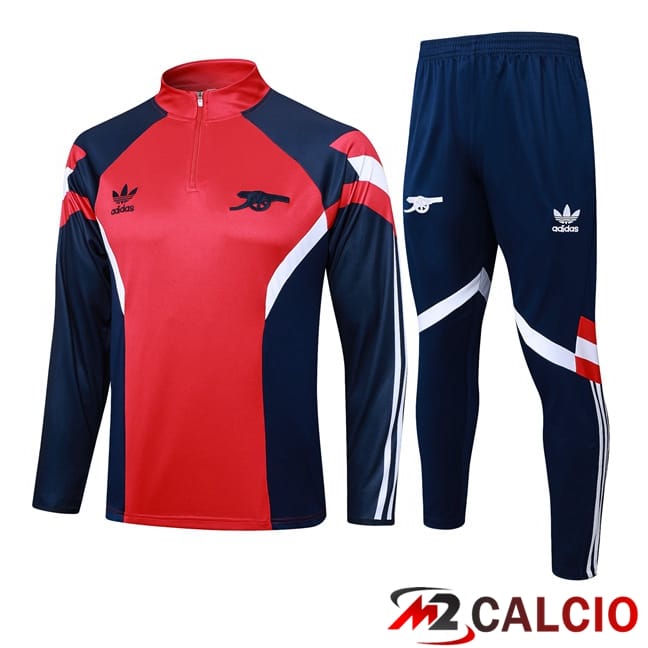 Insieme Tuta Calcio Arsenal Rosso 2024/2025