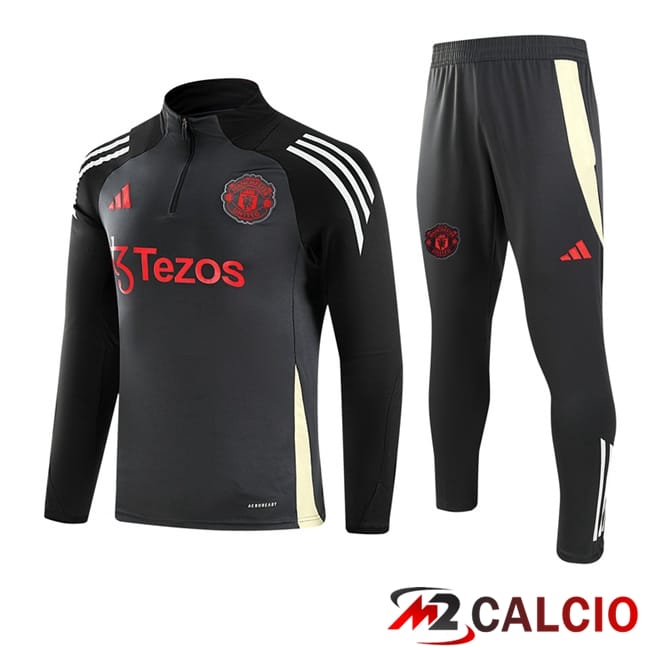 Insieme Tuta Calcio Manchester United Grigio 2024/2025