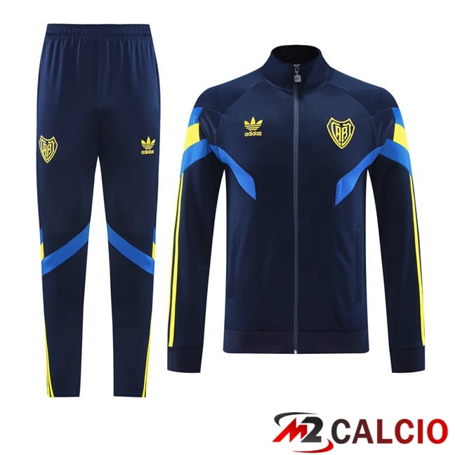 Insieme Tuta Calcio - Giacca Boca Juniors Blu Reale 2024/2025