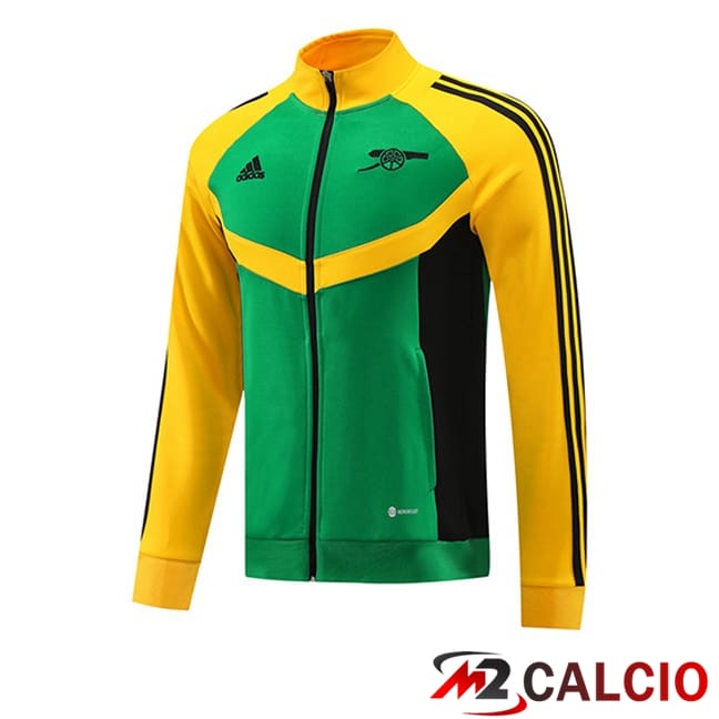 Giacca Calcio Arsenal Verde Giallo 2024/2025