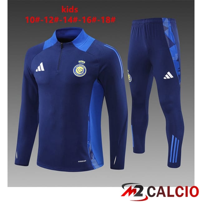 Insieme Tuta Calcio Al-Nassr FC Bambino Blu Reale 2024/2025