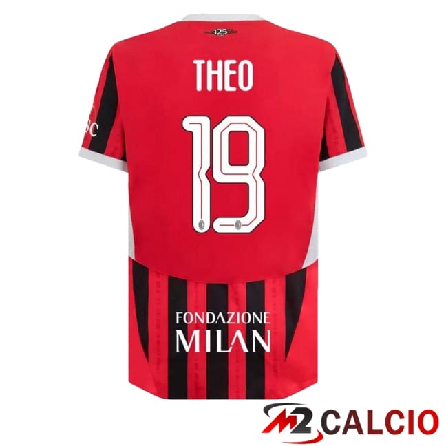 Maglie Calcio AC Milan (THEO 19) Edizione Speciale Rosso Nero 2024/2025