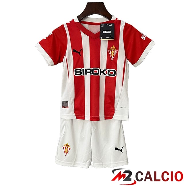 Maglie Calcio Bambino Sporting Gijon Prima 2024/2025