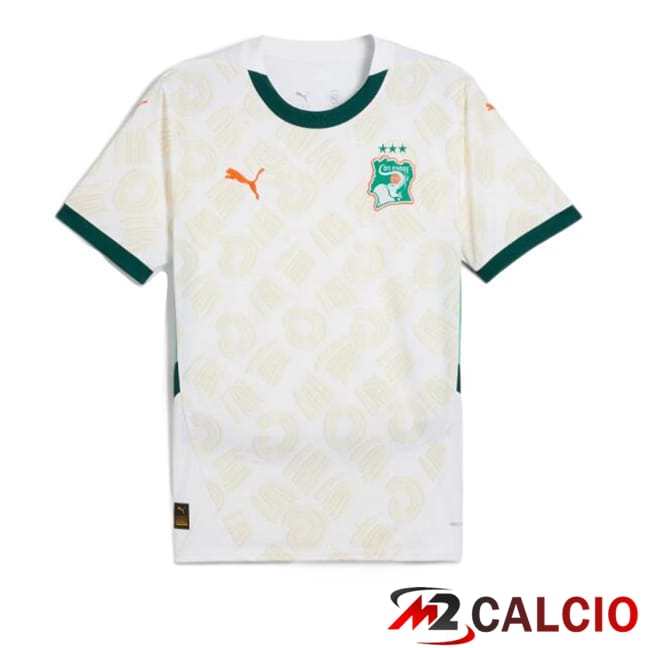 Maglie Calcio Costa d'Avorio Seconda Bianco 2024/2025