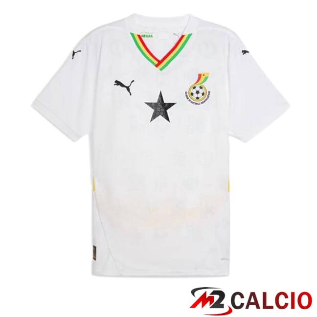 Maglie Calcio Ghana Prima Bianco 2024/2025