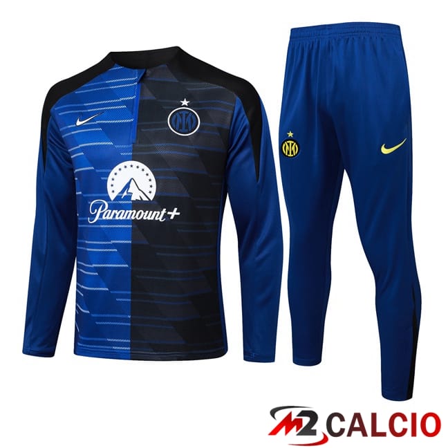 Insieme Tuta Calcio Inter Milan Blu Nero 2024/2025